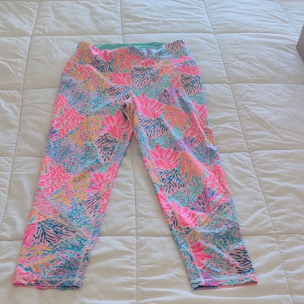 Lilly Pulitzer Vibrant Floral Women's Leggings Size M